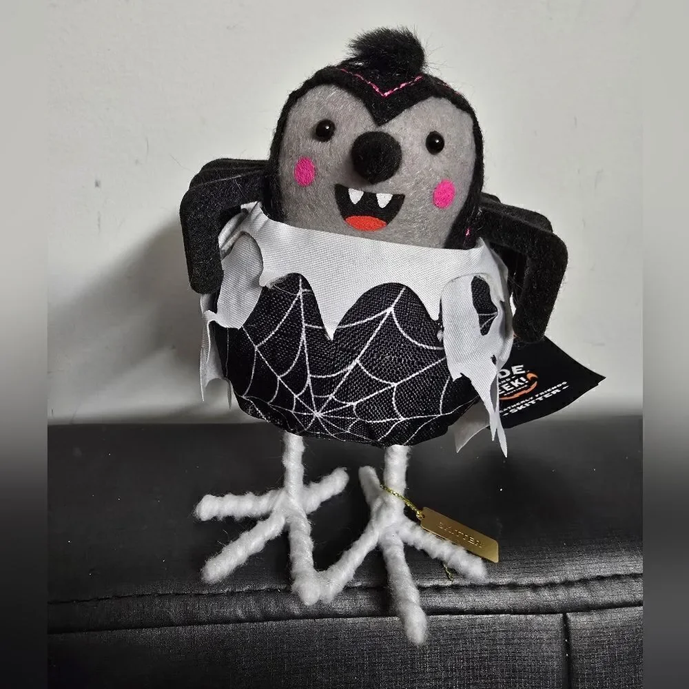 Target 2024 Halloween Featherly Friends Felt Bird Skitter Decorative Figurine